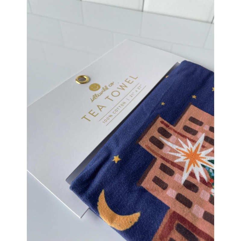 nyc christmas towel