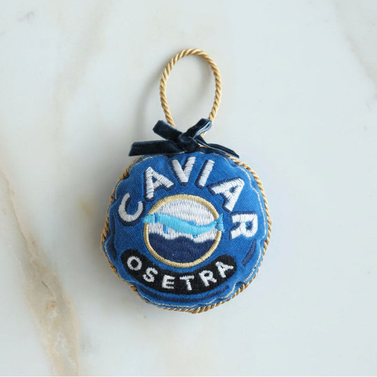 velvet caviar christmas ornament