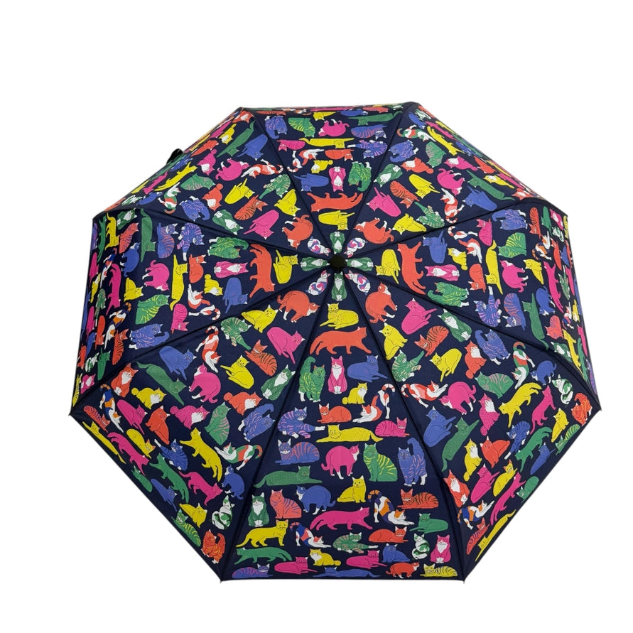 fun cats print umbrella