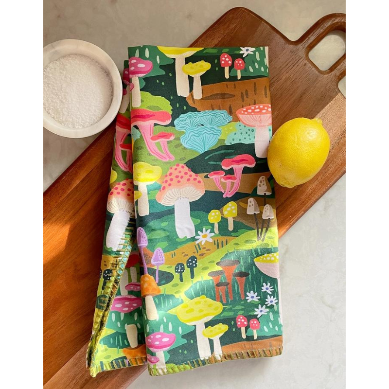 mushroom kitchen towel
