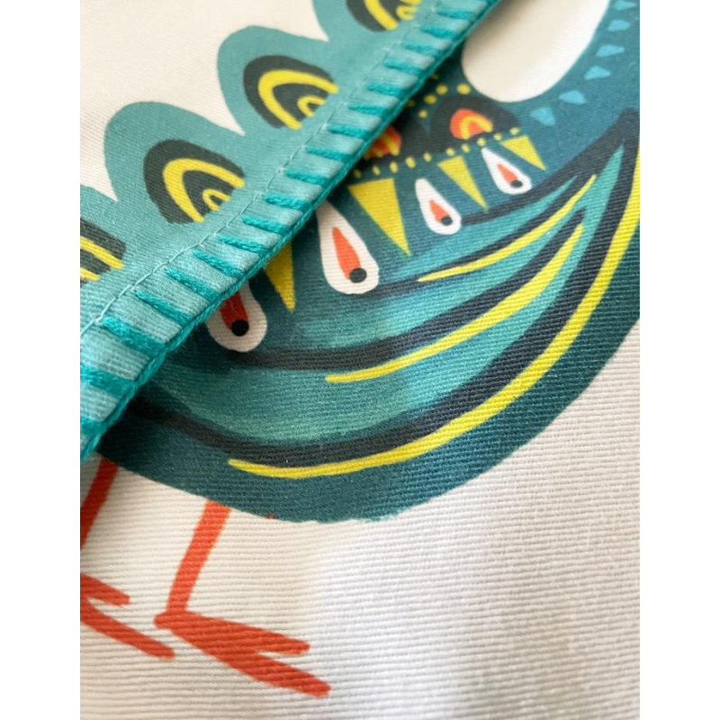 hannukah peaock towel