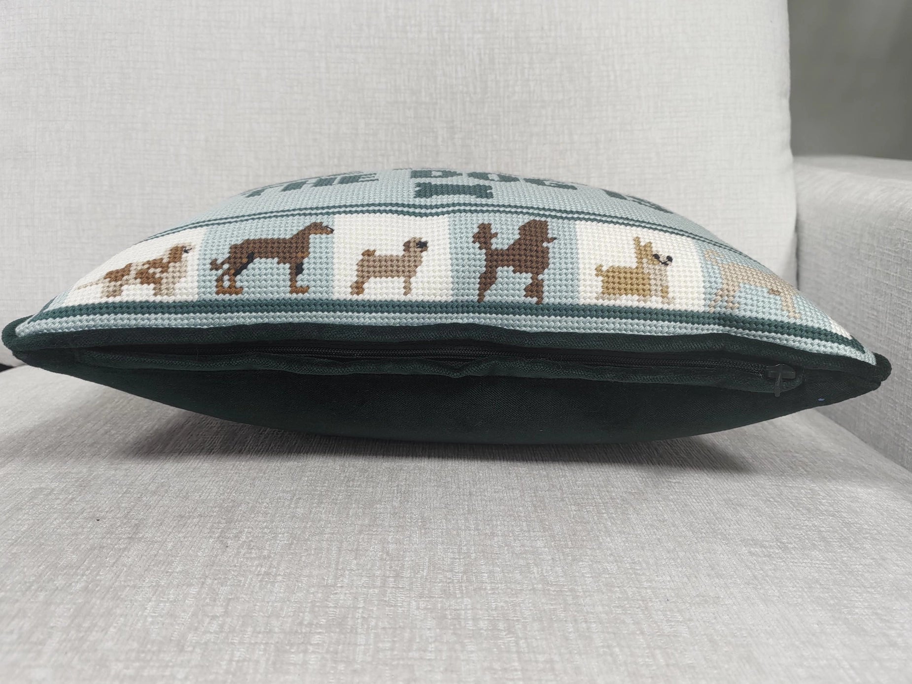 home is where the dog is throw pillow