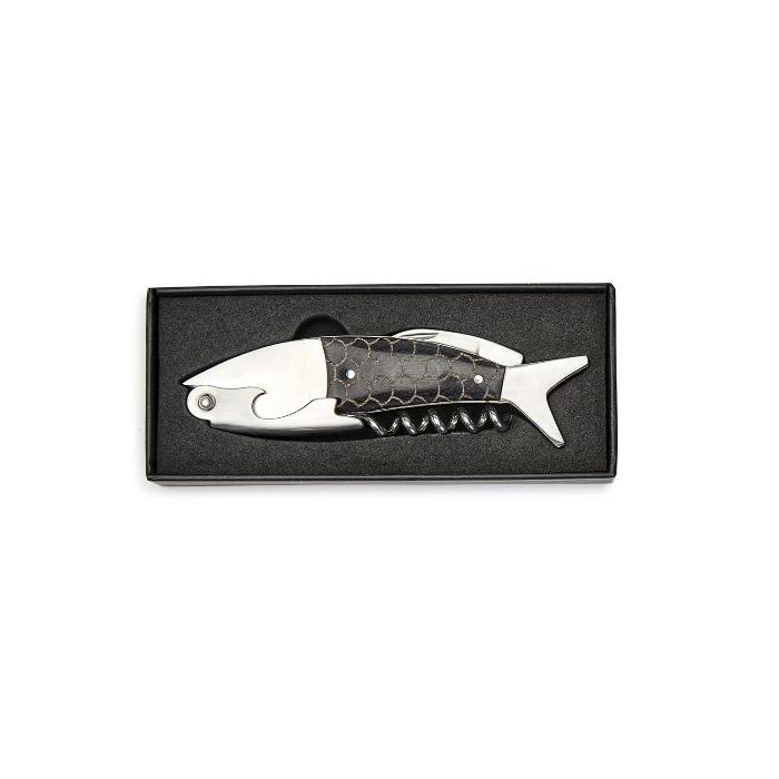 fish corkscrew and bottle opener