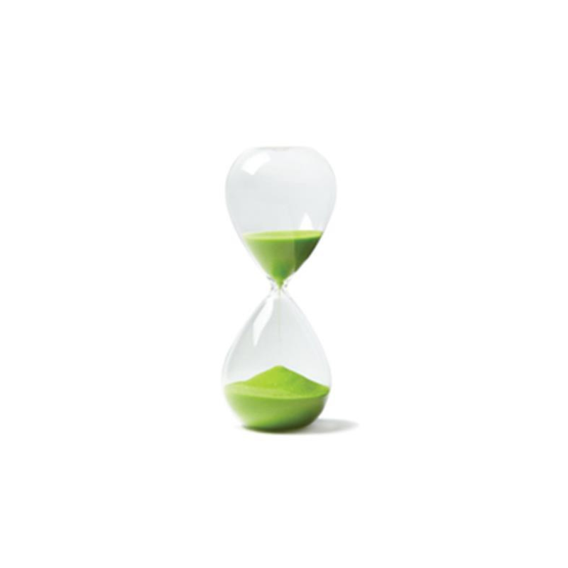 Colorful Hour Glass in Gift Box | Lime Green or Black