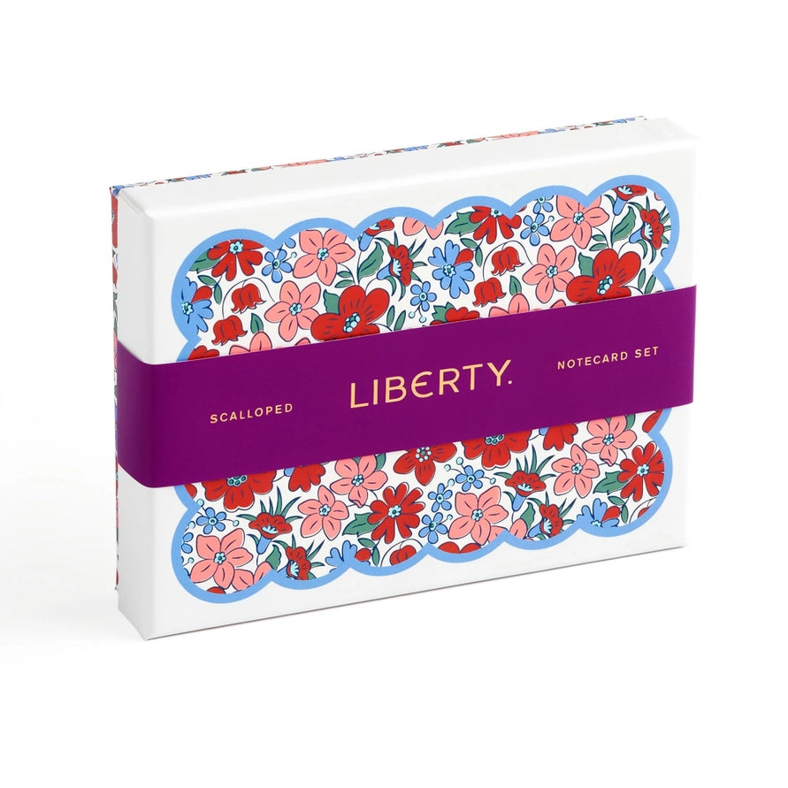 liberty scalloped note cards