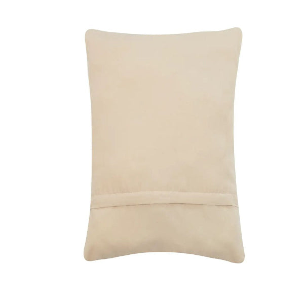 Beige pillow on a white background