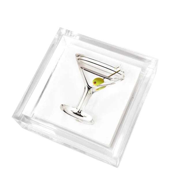 martini glass cocktail napkin weight 