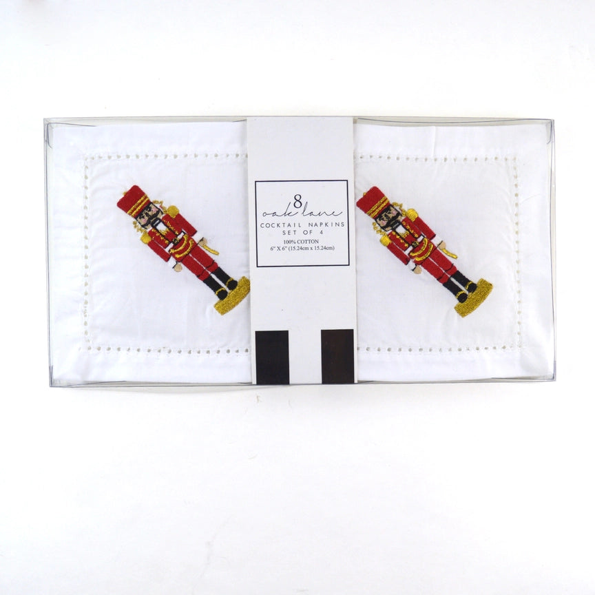 nutcracker cocktail napkins gift set