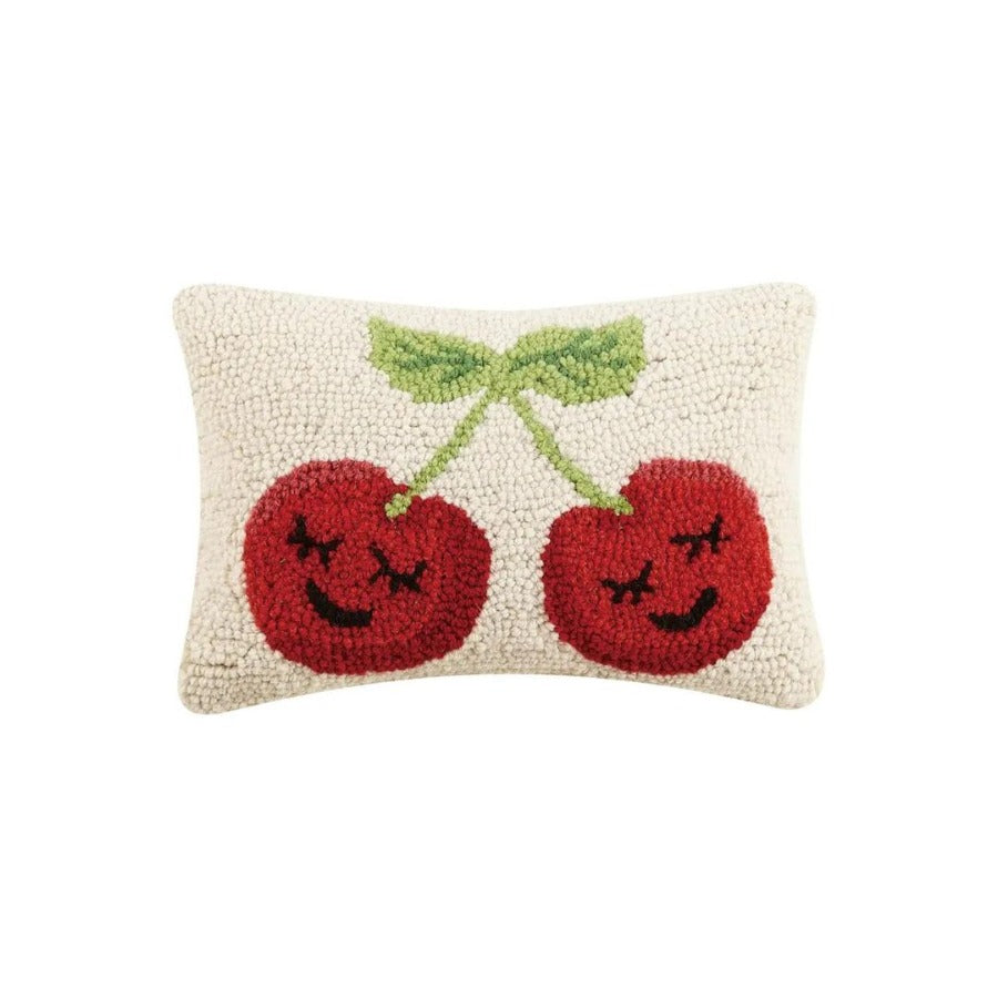 red cherry pillow 