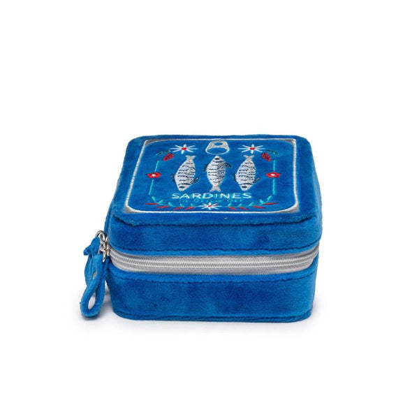 sardine tin velvet jewelry case  