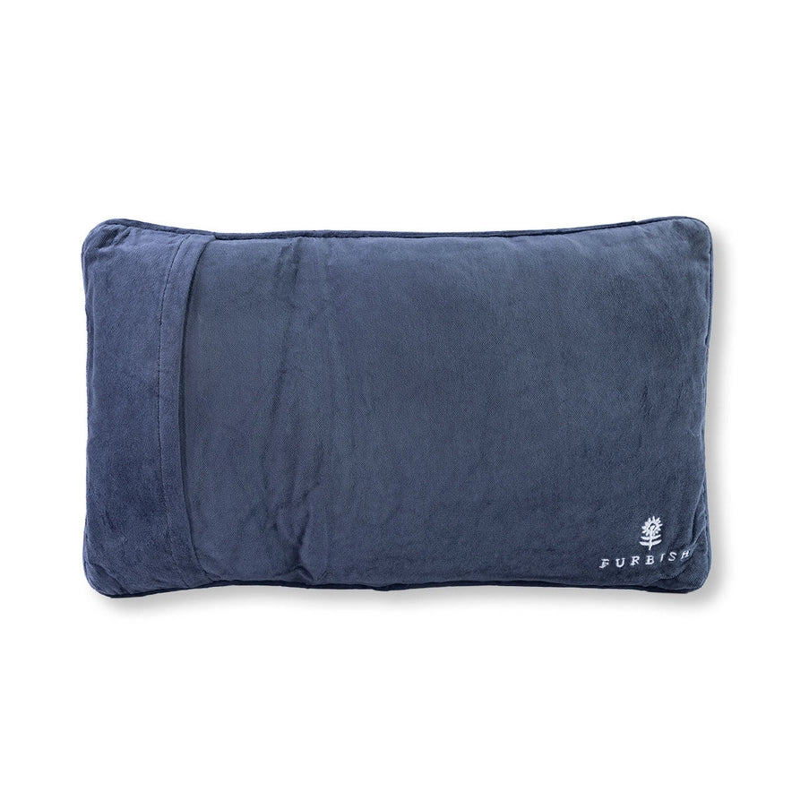 uncomfortable life needlepoint pillow back