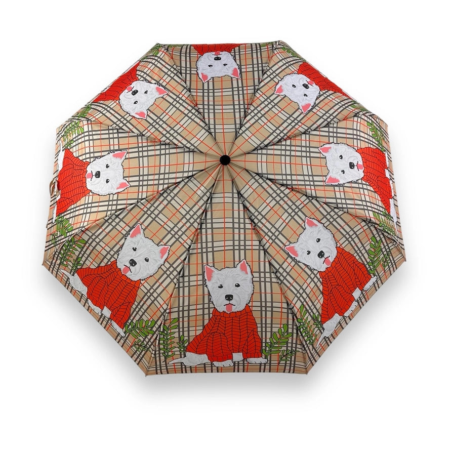cute westie dog umbrella