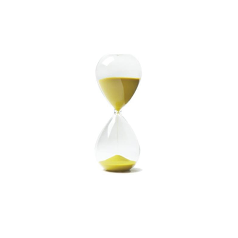 Colorful Hour Glass in Gift Box | Lime Green or Black