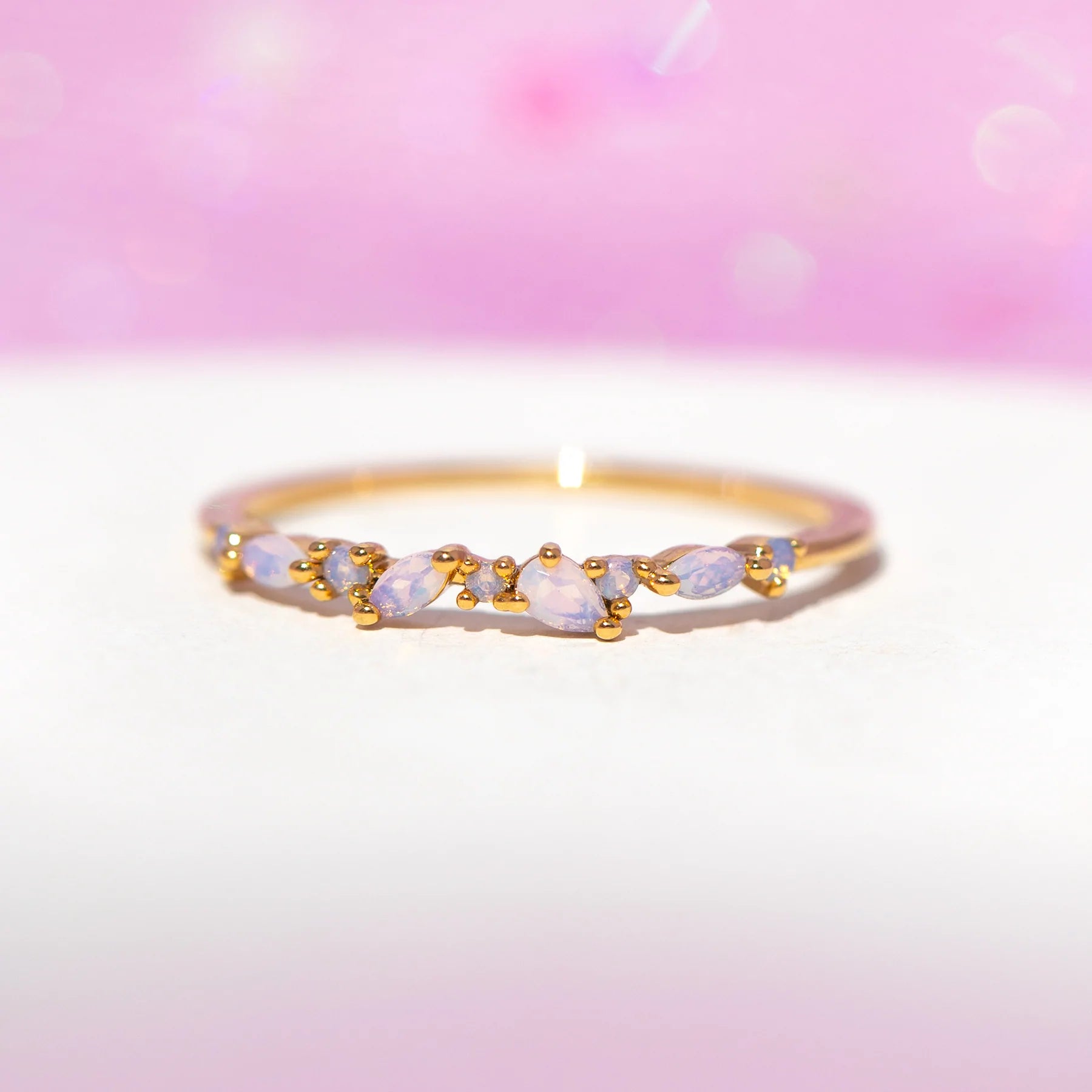 lily pink girls crew ring